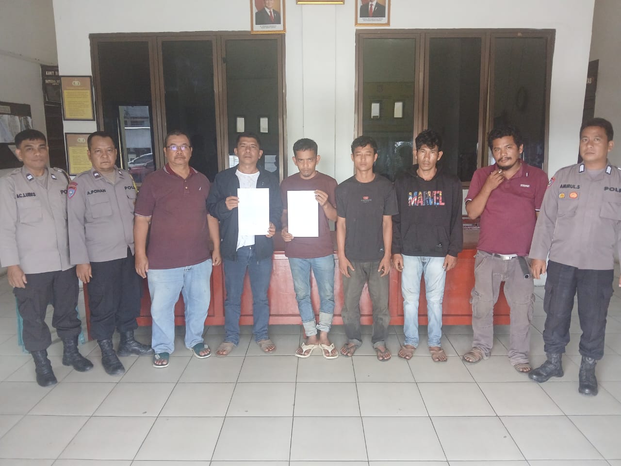 Grup Pabatu Gempar, Inisial L dan Komplotannya Tertangkap Basah Curi Kelapa Sawit